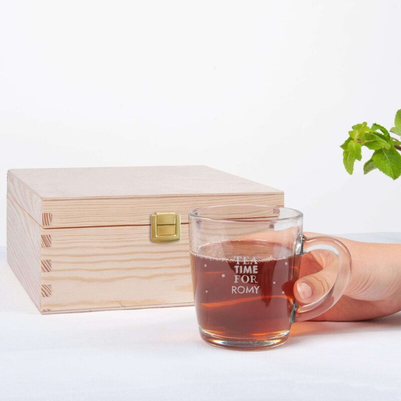 Bild von   teebox aus holz mit graviertemjpg | 🌟 Gravur nach Wunsch 🪄