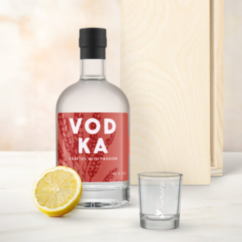 Bild von   vodka geschenkset mit graviertjpg | 🌟 Gravur nach Wunsch 🪄
