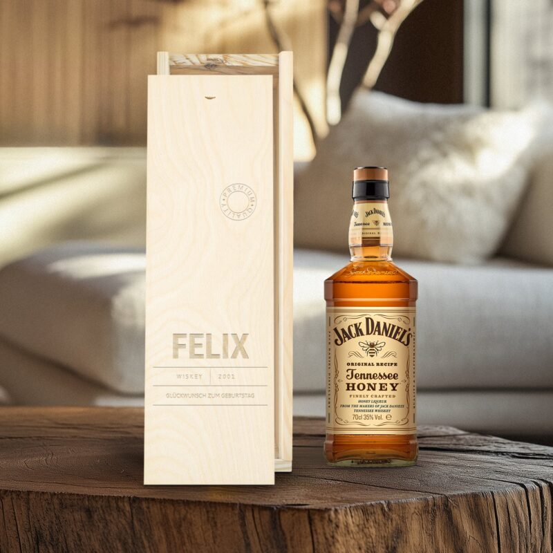 Bild von   jack daniels honey in graviertjpg | 🌟 Gravur nach Wunsch 🪄