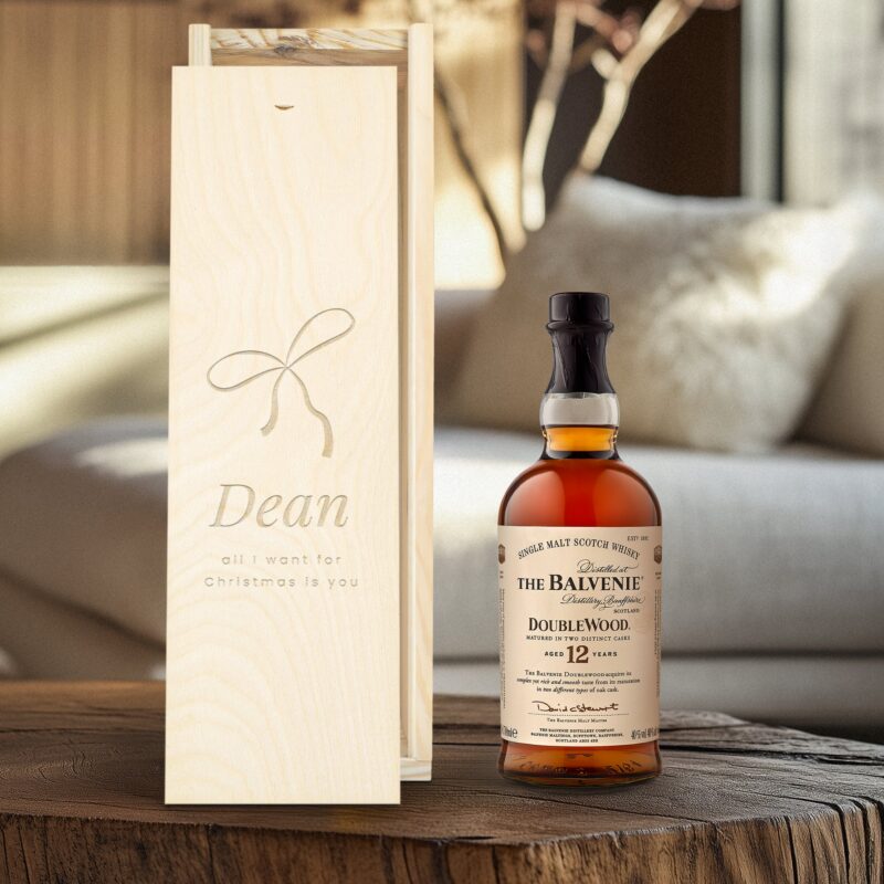 Bild von   the balvenie whisky in kiste mjpg | 🌟 Gravur nach Wunsch 🪄