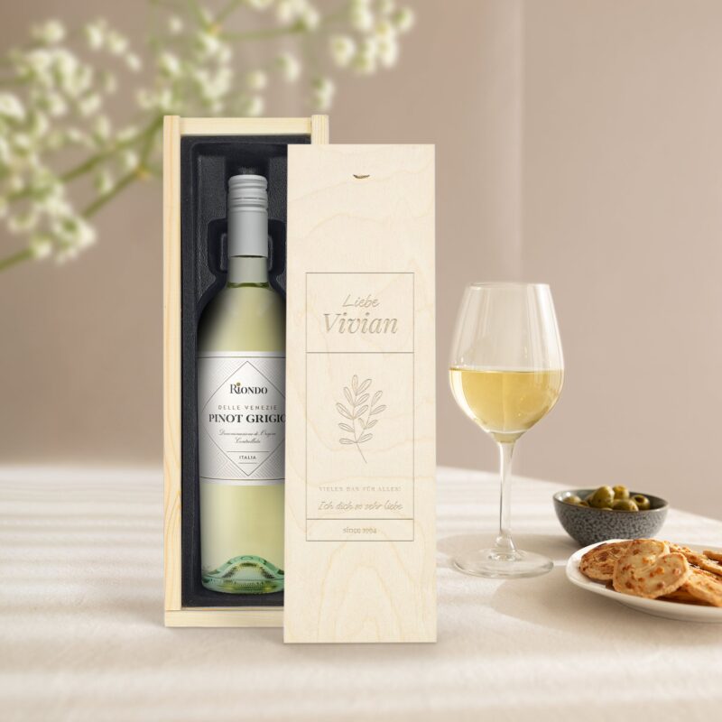 Bild von   riondo pino grigio kiste mitjpg | 🌟 Gravur nach Wunsch 🪄