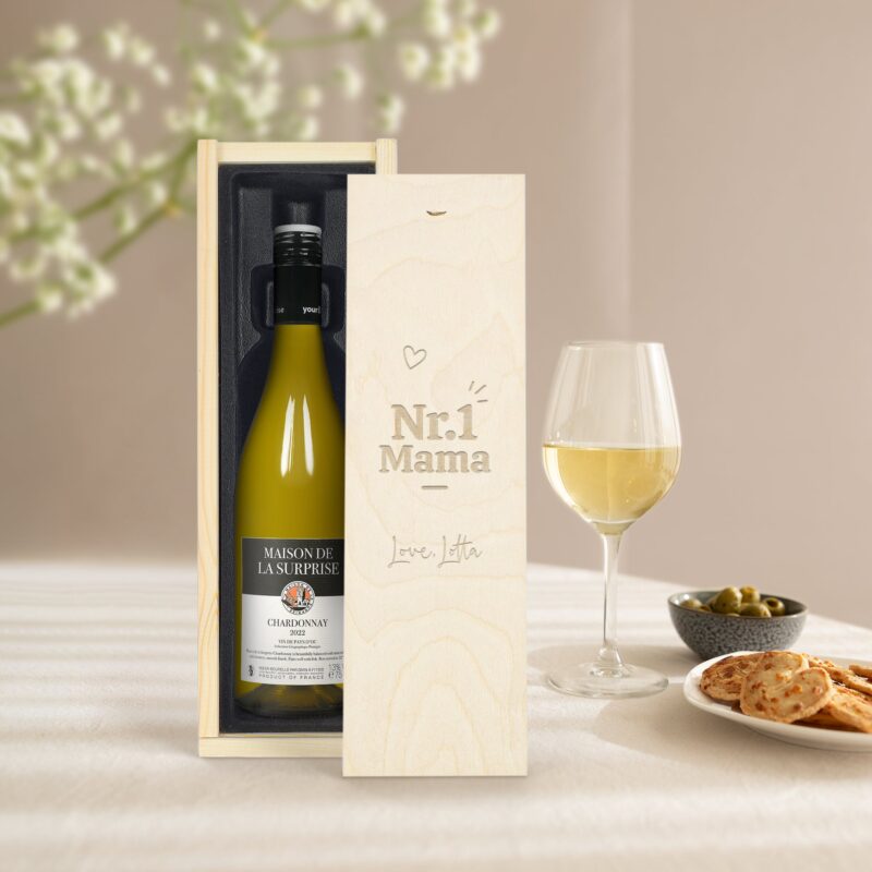 Bild von   weinkiste mit gravur maisonjpg | 🌟 Gravur nach Wunsch 🪄
