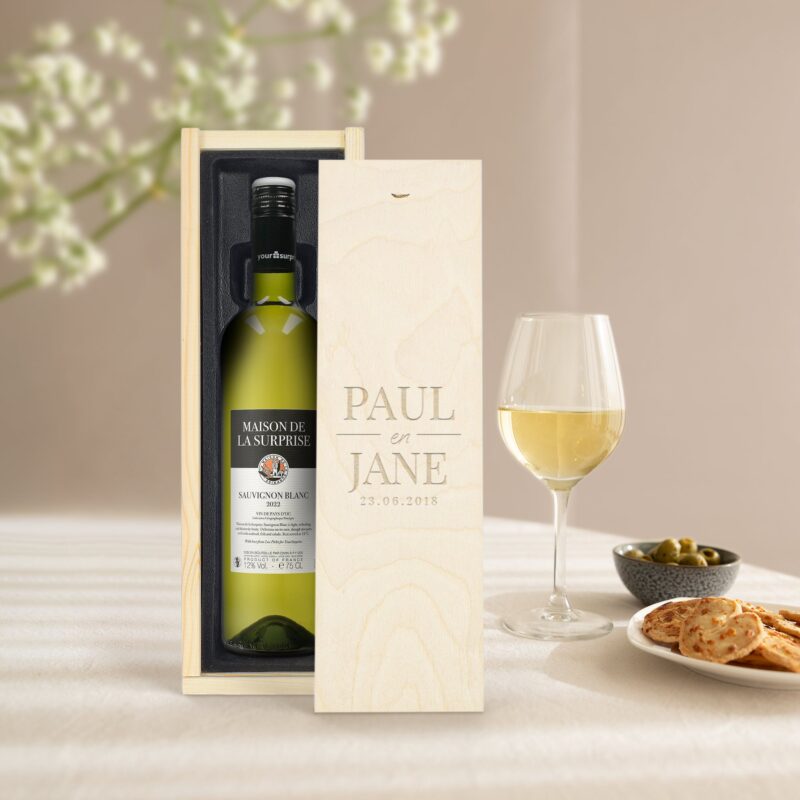 Bild von   weinkiste mit gravur maisonjpg | 🌟 Gravur nach Wunsch 🪄