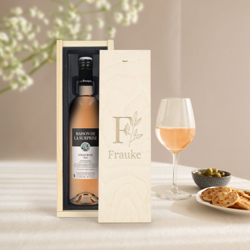 Bild von   weinkiste mit gravur maisonjpg | 🌟 Gravur nach Wunsch 🪄