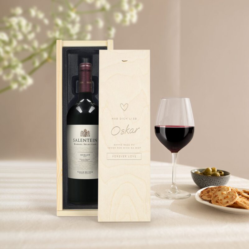 Bild von   weinkiste mit gravur salentejpg | 🌟 Gravur nach Wunsch 🪄