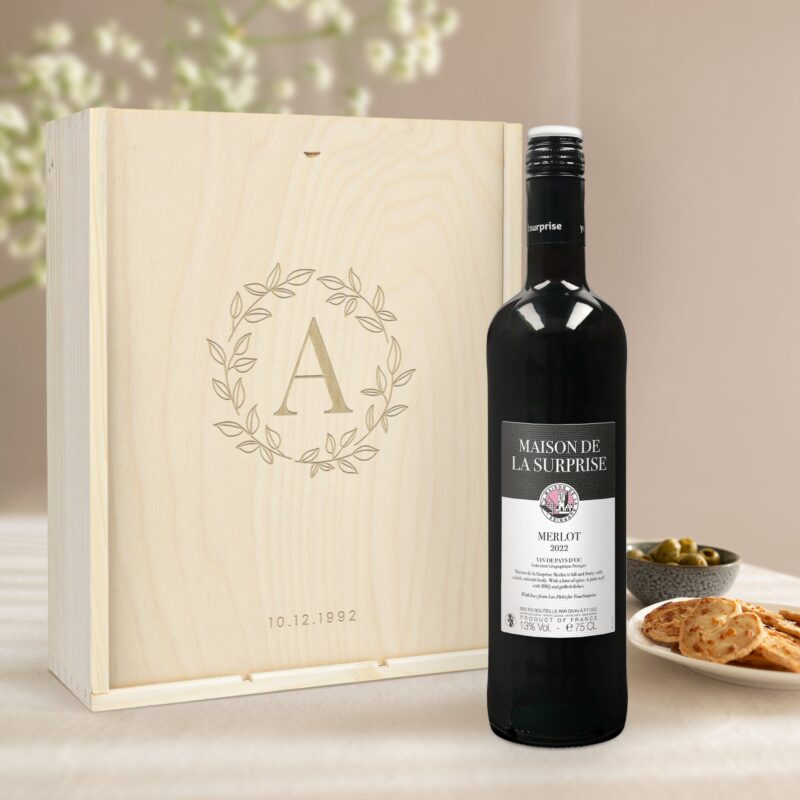 Bild von   wein geschenkset maison de ljpg | 🌟 Gravur nach Wunsch 🪄