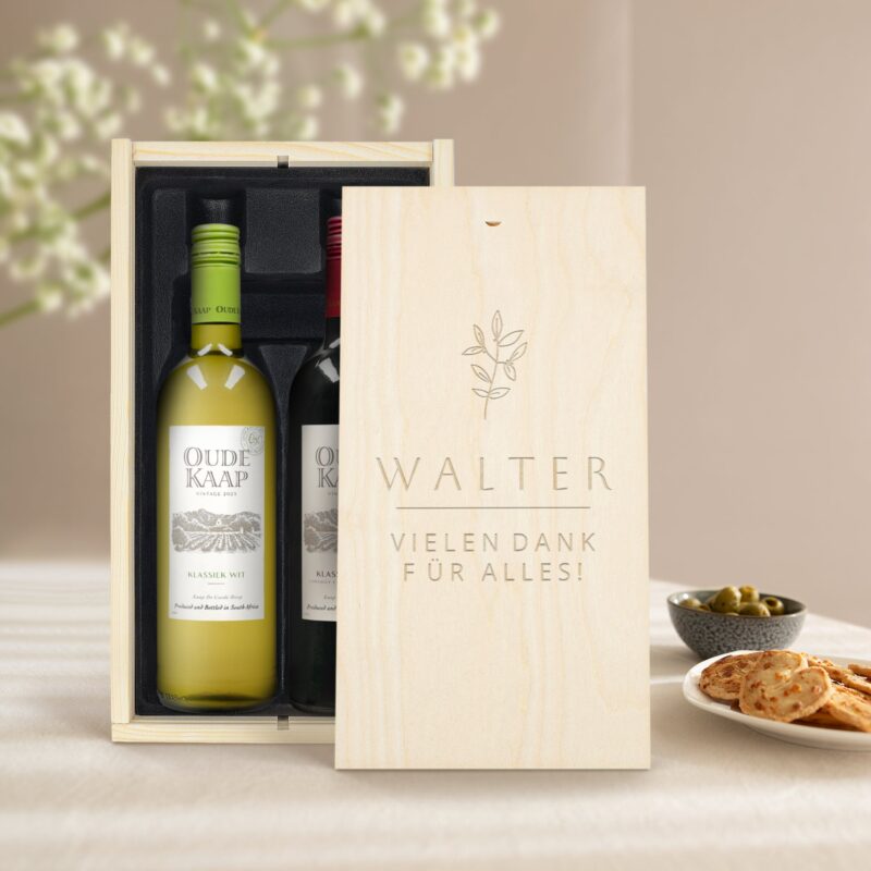 Bild von   wein geschenkset oude kaap rjpg | 🌟 Gravur nach Wunsch 🪄
