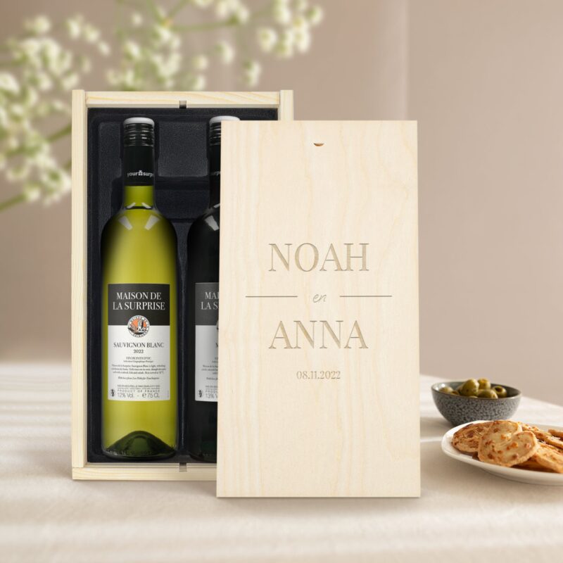 Bild von   wein geschenkset maison de ljpg | 🌟 Gravur nach Wunsch 🪄
