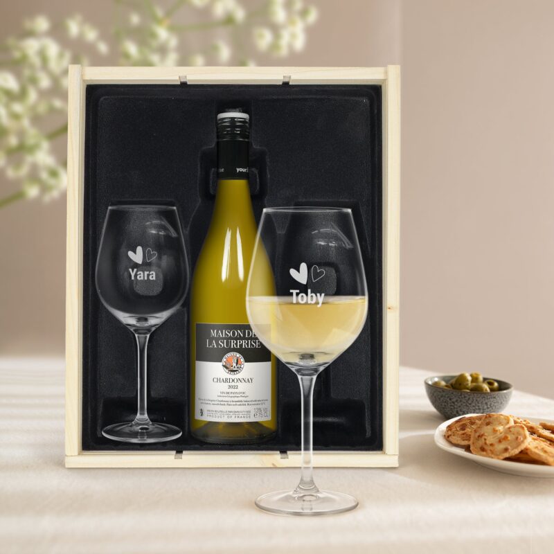 Bild von   geschenkset wein maison de lajpg | 🌟 Gravur nach Wunsch 🪄