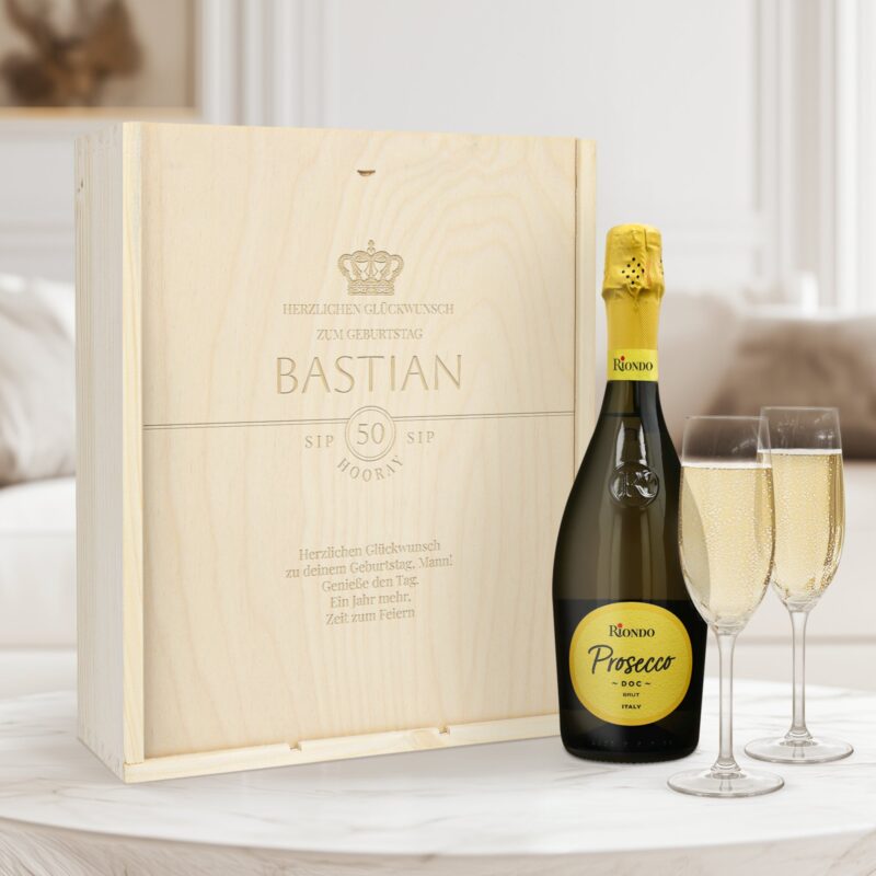 Bild von   weinpaket mit glaesern riondjpg | 🌟 Gravur nach Wunsch 🪄