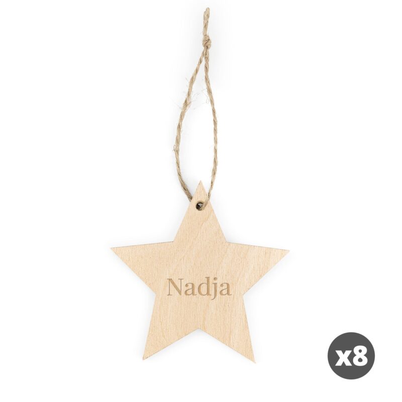 Bild von   holzstern weihnachtsdeko mit gjpg | 🌟 Gravur nach Wunsch 🪄