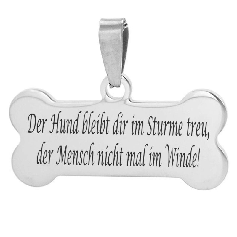 Bild von   edelstahl dog tag anhaenger mijpg | 🌟 Gravur nach Wunsch 🪄