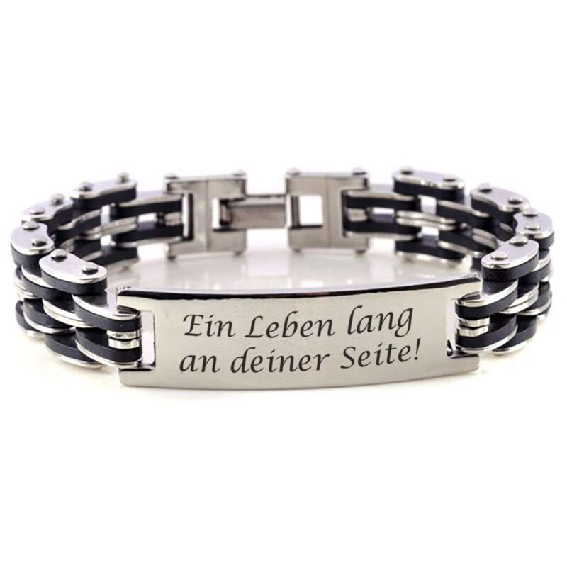 Bild von   edelstahlarmband mit gravurplajpg | 🌟 Gravur nach Wunsch 🪄