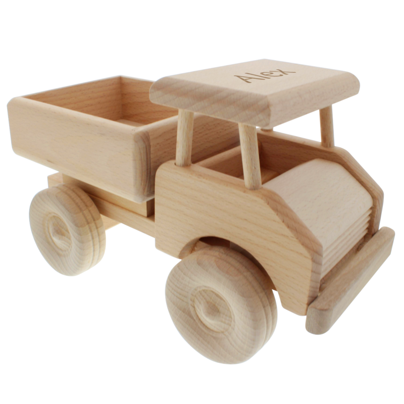 Bild von   lastwagen aus holz mit namenspng | 🌟 Gravur nach Wunsch 🪄