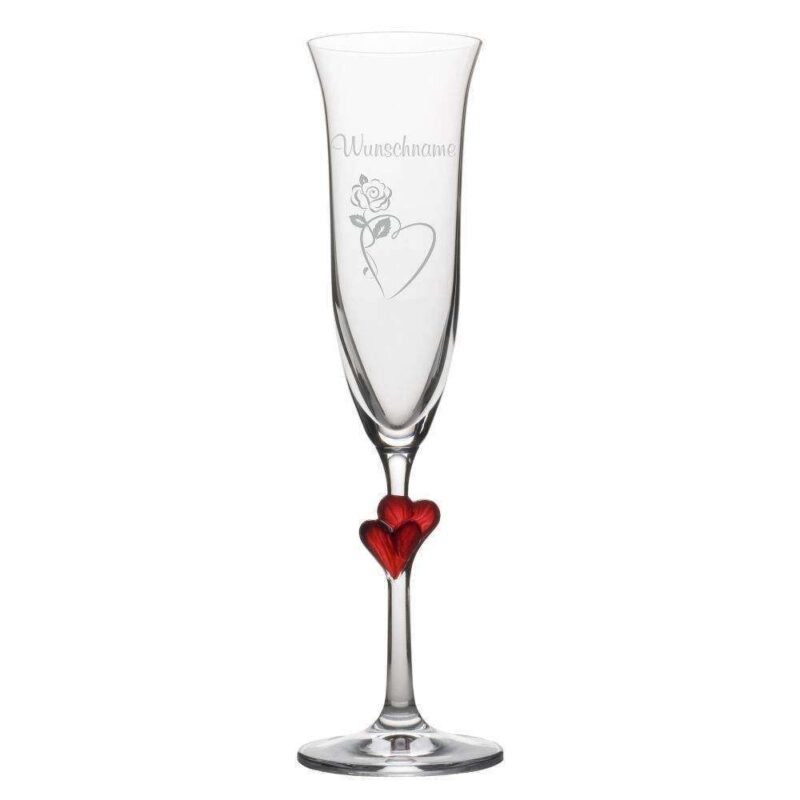 Bild von   stoelzle sektglas lamour rotjpg | 🌟 Gravur nach Wunsch 🪄