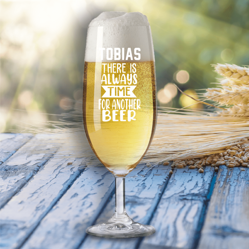 Bild von   bierglas there is always timepng | 🌟 Gravur nach Wunsch 🪄