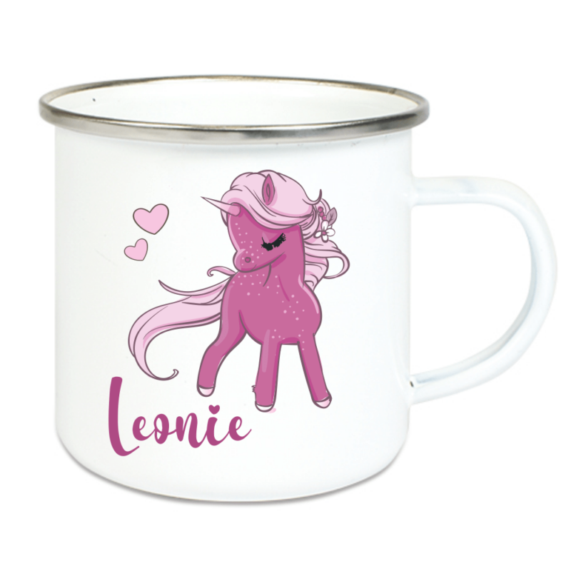 Bild von   emaille tasse kinder mit deinepng | 🌟 Gravur nach Wunsch 🪄