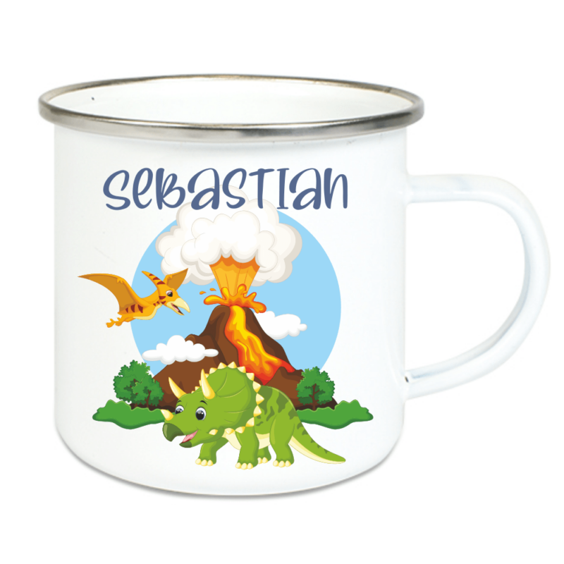 Bild von   emaille tasse kinder mit deinepng | 🌟 Gravur nach Wunsch 🪄