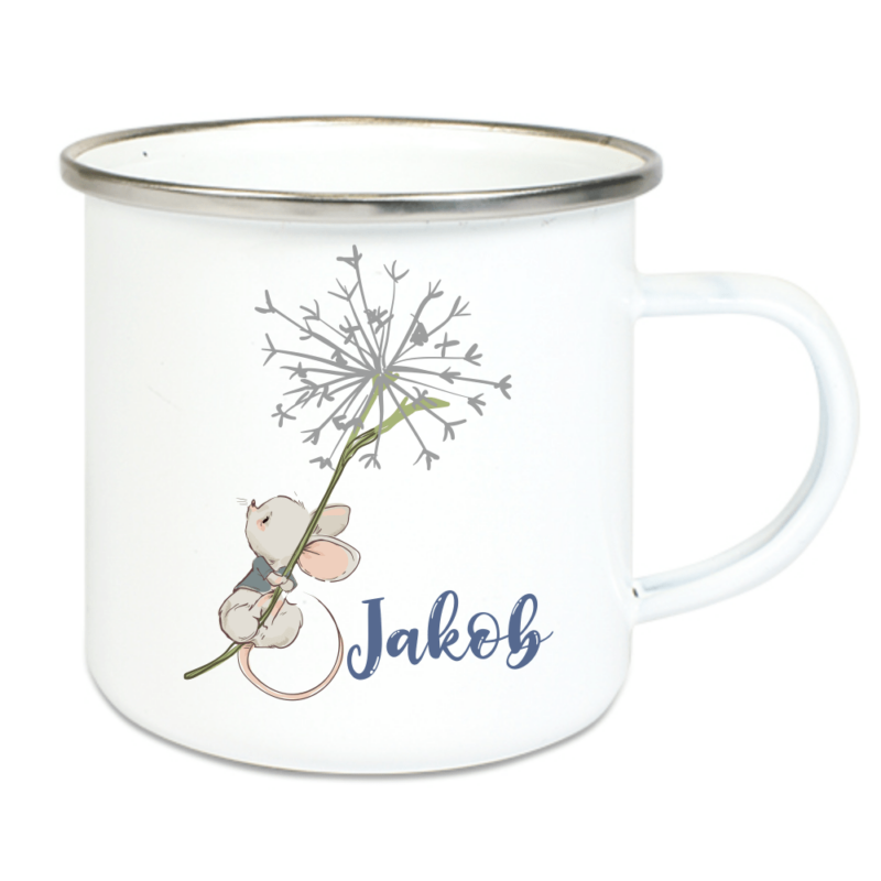 Bild von   emaille tasse kinder mit deinepng | 🌟 Gravur nach Wunsch 🪄