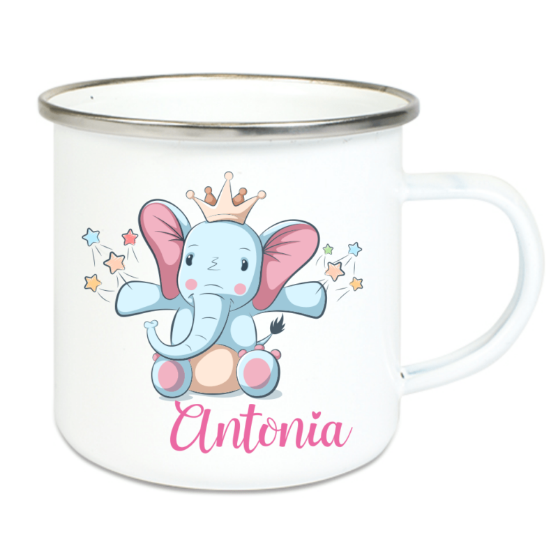 Bild von   emaille tasse kinder mit deinepng | 🌟 Gravur nach Wunsch 🪄