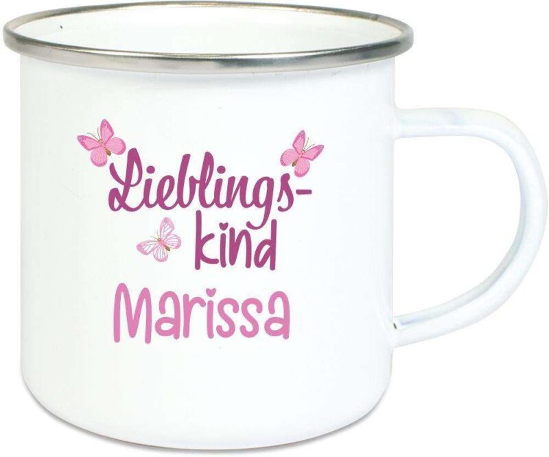 Bild von   emaille tasse fuer maedchen lijpg | 🌟 Gravur nach Wunsch 🪄