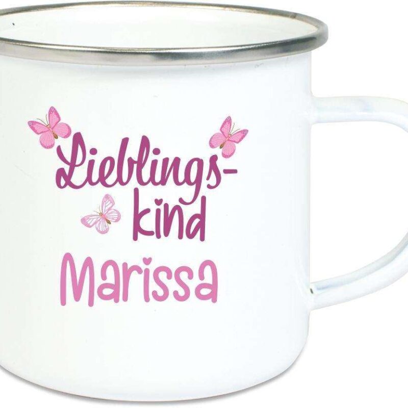 Bild von   emaille tasse fuer maedchen lijpg | 🌟 Gravur nach Wunsch 🪄