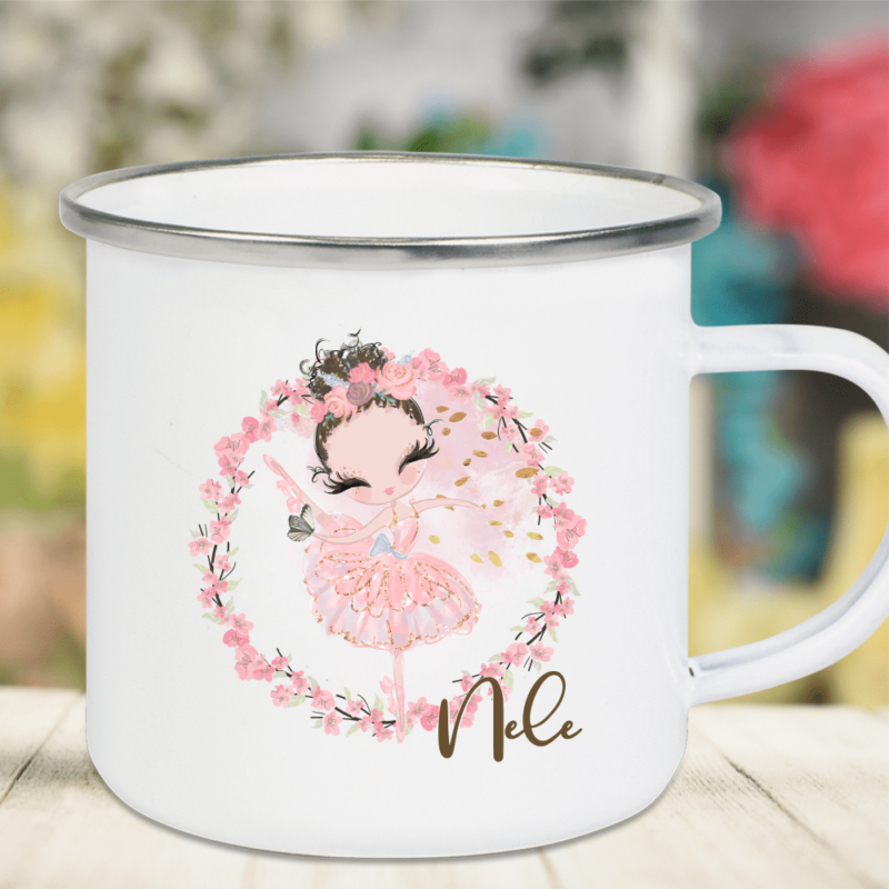 Bild von   emaille tasse kinder mit deinepng | 🌟 Gravur nach Wunsch 🪄