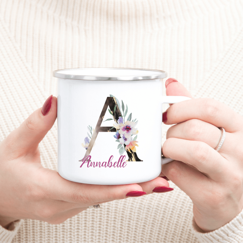 Bild von   personalisierte tasse emaillepng | 🌟 Gravur nach Wunsch 🪄