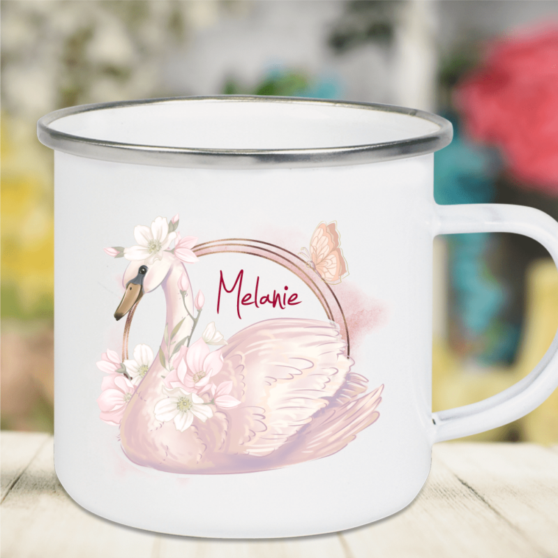 Bild von   emaille tasse kinder mit deinepng | 🌟 Gravur nach Wunsch 🪄