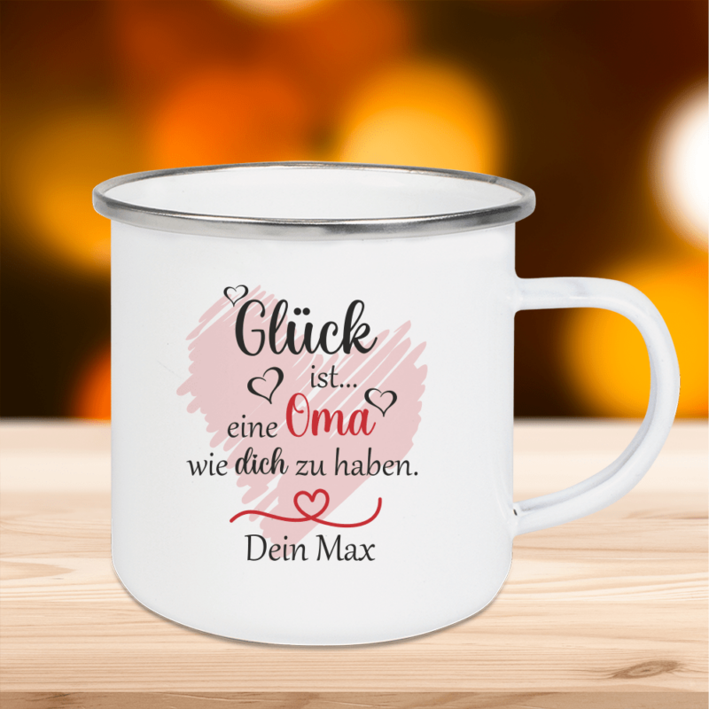 Bild von   personalisierte tasse emaillepng | 🌟 Gravur nach Wunsch 🪄