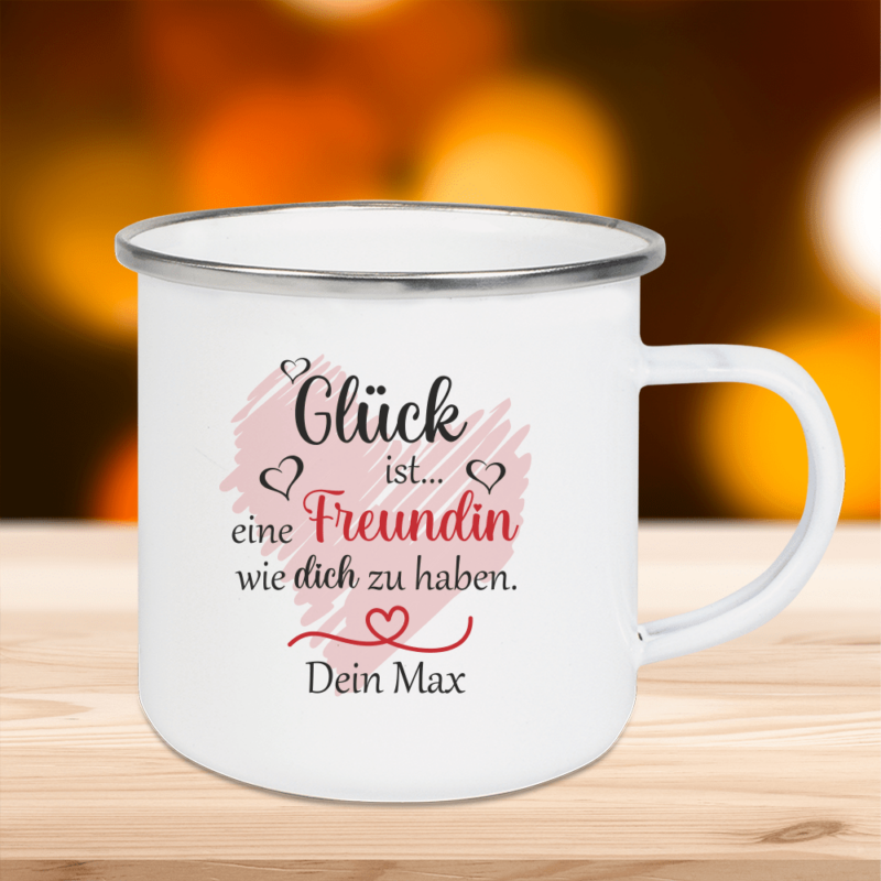 Bild von   personalisierte tasse emaillepng | 🌟 Gravur nach Wunsch 🪄