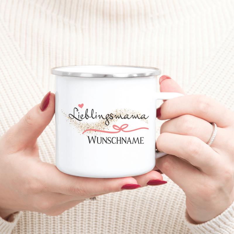Bild von   personalisierte tasse emaillepng | 🌟 Gravur nach Wunsch 🪄