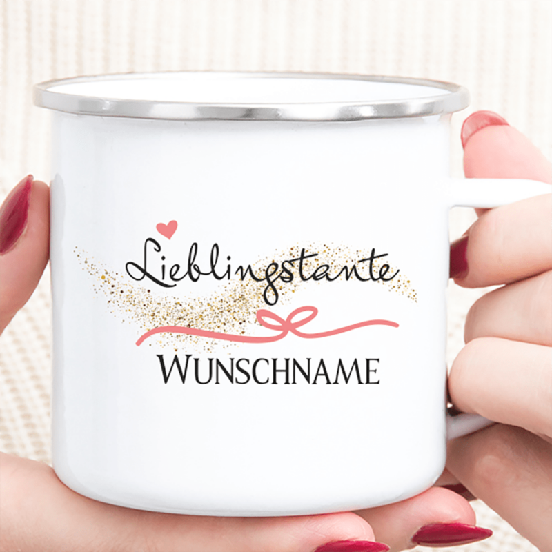 Bild von   personalisierte tasse emaillepng | 🌟 Gravur nach Wunsch 🪄