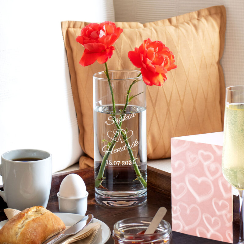 Bild von   edle vase mit gravur zur hochzjpg | 🌟 Gravur nach Wunsch 🪄