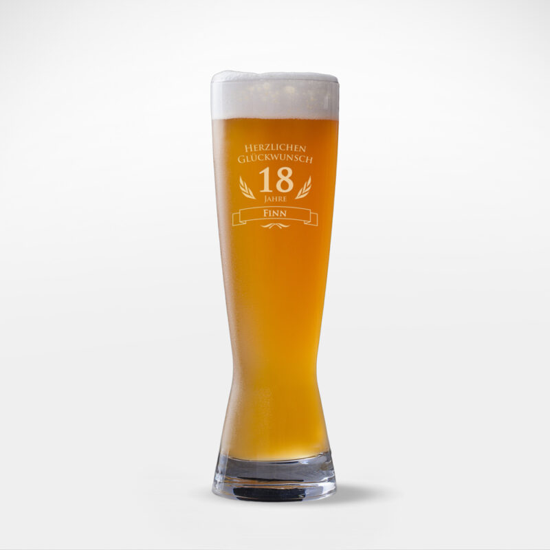 Bild von   weizenbierglas zum  geburtsjpg | 🌟 Gravur nach Wunsch 🪄