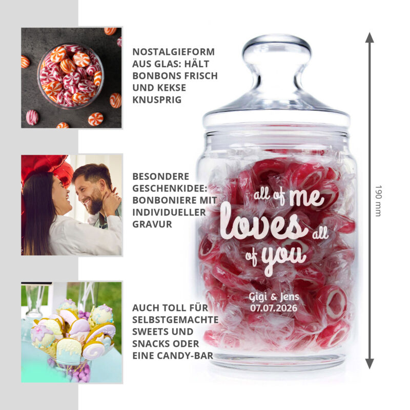 Bild von   bonbonglas mit gravur all ofjpg | 🌟 Gravur nach Wunsch 🪄