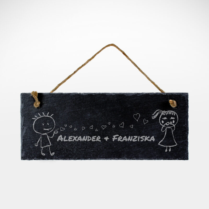 Bild von   schieferschild mit gravur pajpg | 🌟 Gravur nach Wunsch 🪄
