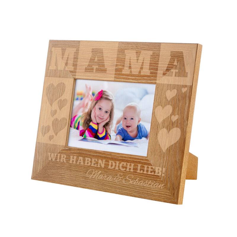 Bild von   bilderrahmen aus holz mit gravjpg | 🌟 Gravur nach Wunsch 🪄