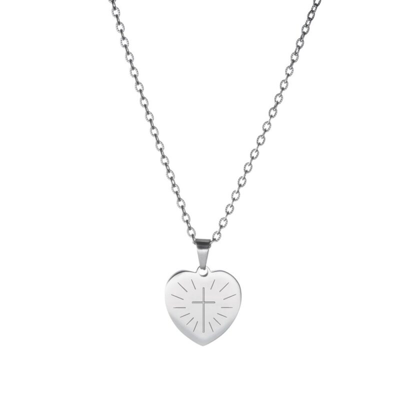 Bild von   herz anhaenger kette mit gravujpg | 🌟 Gravur nach Wunsch 🪄