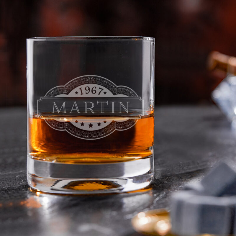 Bild von   whiskyglas mit gravur banderjpg | 🌟 Gravur nach Wunsch 🪄