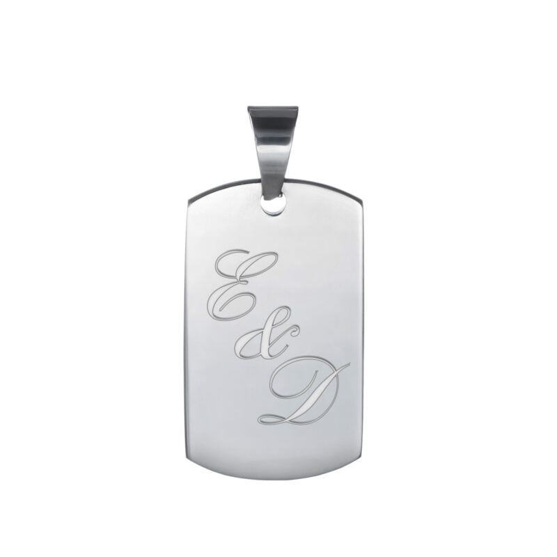 Bild von   dog tag kette mit gravur inijpg | 🌟 Gravur nach Wunsch 🪄