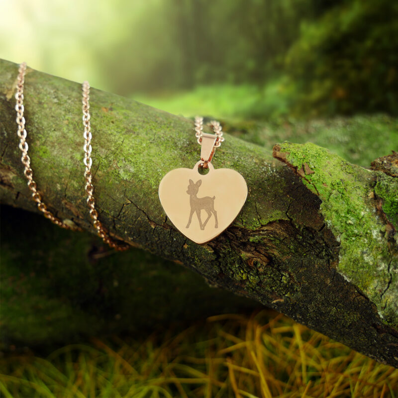 Bild von   herz anhaenger kette mit gravujpg | 🌟 Gravur nach Wunsch 🪄