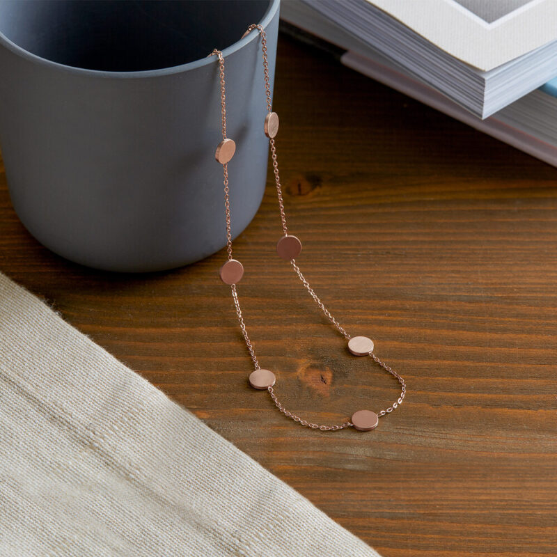 Bild von   layering kette mit kleinen anhjpg | 🌟 Gravur nach Wunsch 🪄