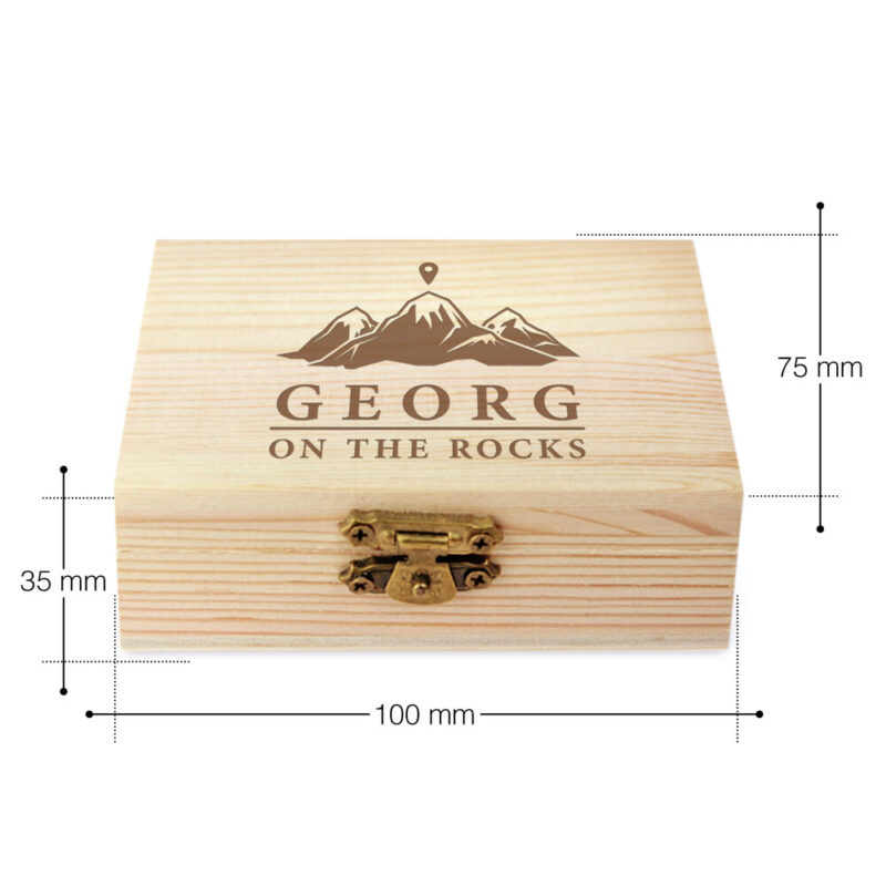 Bild von   whiskysteine in edler holzboxjpg | 🌟 Gravur nach Wunsch 🪄
