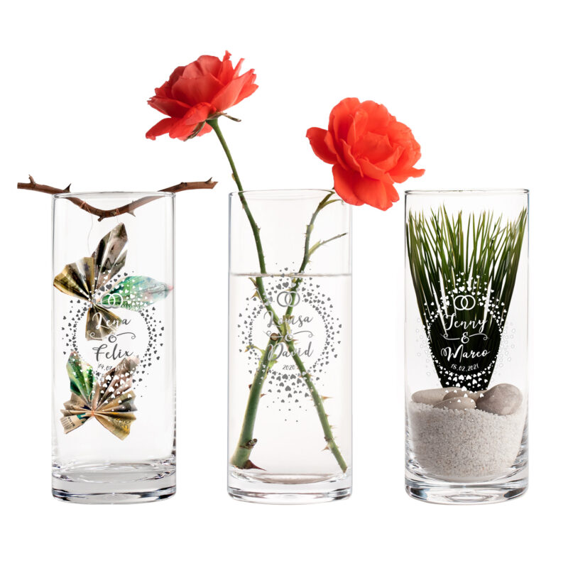 Bild von   runde vase mit gravur zur hochjpg | 🌟 Gravur nach Wunsch 🪄