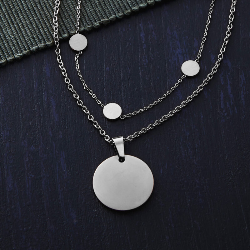 Bild von   set layering kette und halskjpg | 🌟 Gravur nach Wunsch 🪄