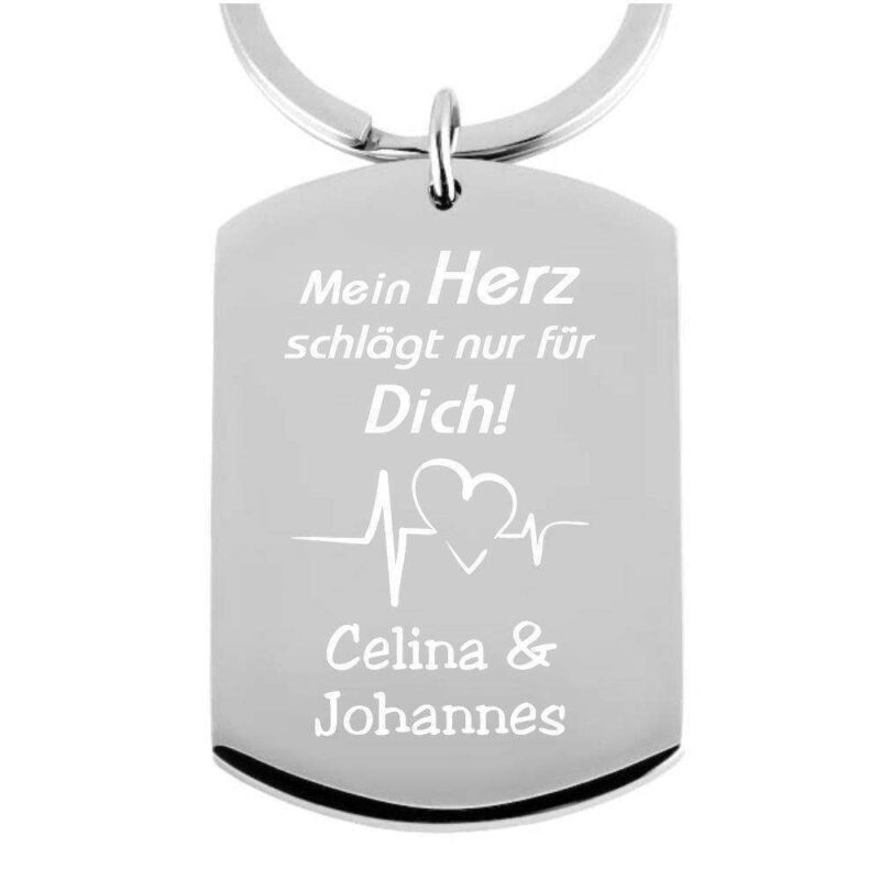 Bild von   edelstahl schluesselanhaengerjpg | 🌟 Gravur nach Wunsch 🪄
