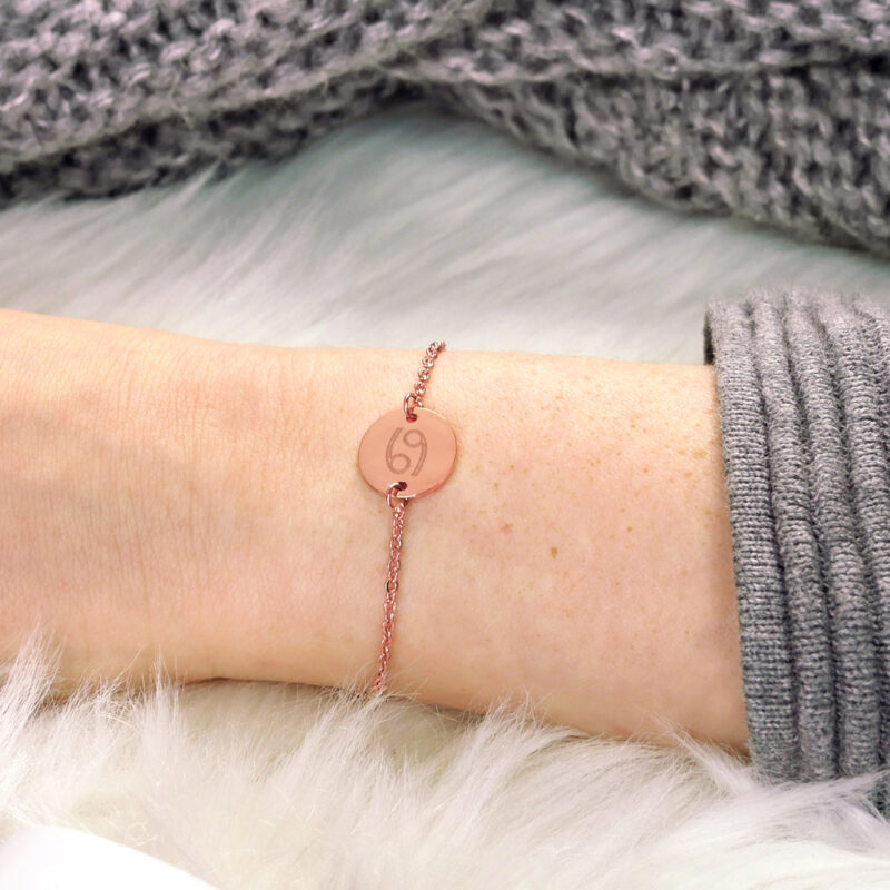 Bild von   armkettchen in rosegold mit ijpg | 🌟 Gravur nach Wunsch 🪄