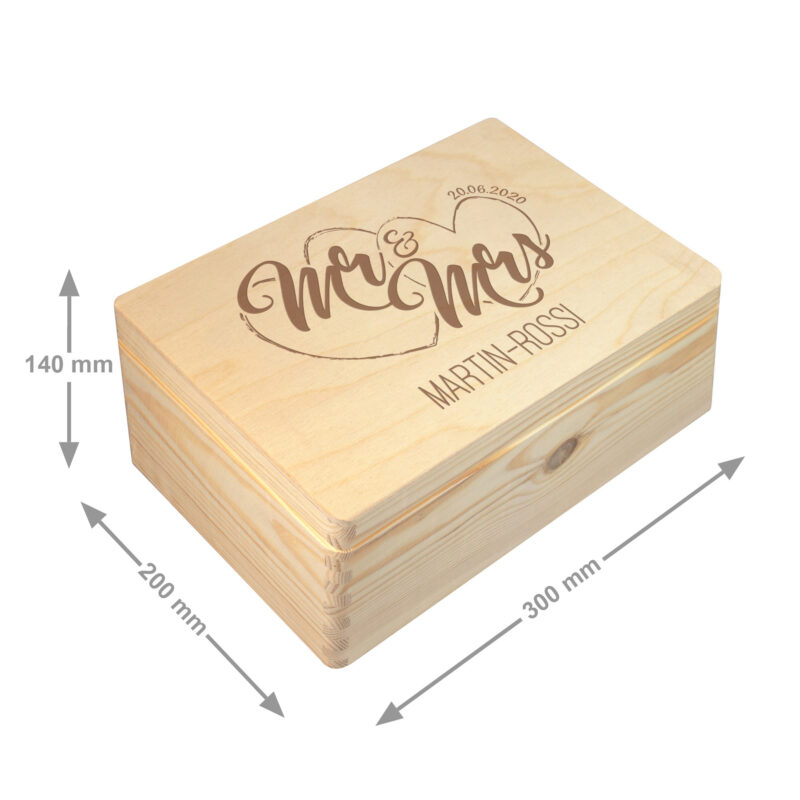 Bild von   keepsake box mr und mrs pejpg | 🌟 Gravur nach Wunsch 🪄