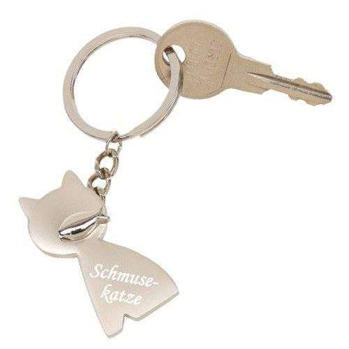 Schlüsselanhänger mit Gravur Katze
